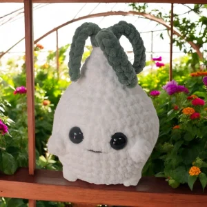 Barkway Farms - Oscar the Onion - Crochet Stuffie in Greenhouse