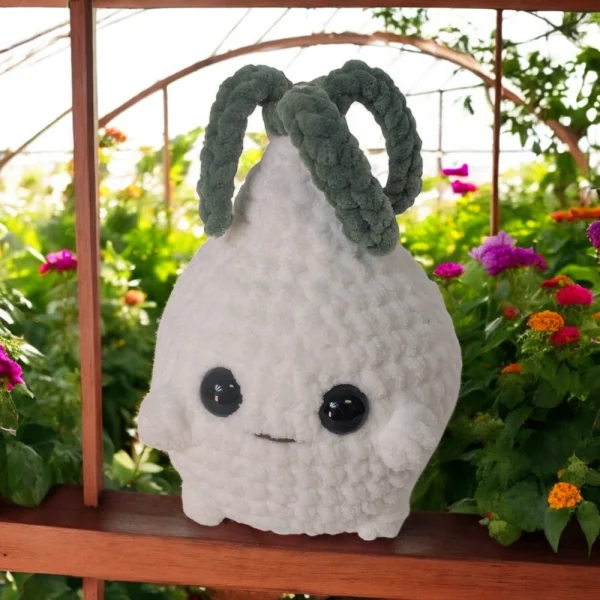 Barkway Farms - Oscar the Onion - Crochet Stuffie in Greenhouse